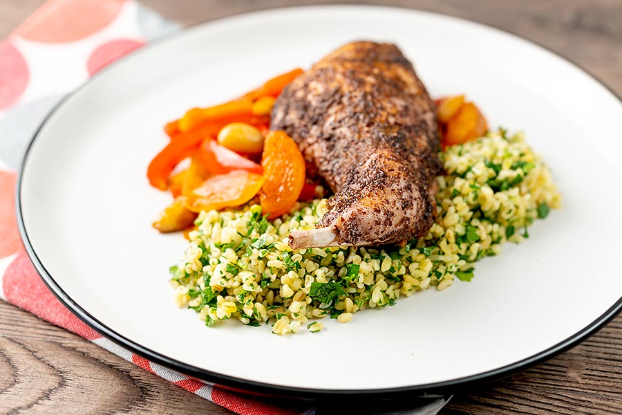 Rabbit Tagine With Apricots Krumpli