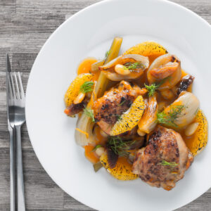 Cooking these Fruity Fennel Chicken Thighs in an Instantpot reduces the time an old favourite slow cooker recipe cooks by 5 hours.