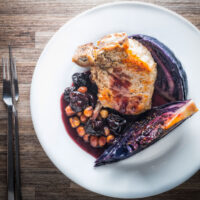 Getting one pot meals in a pressure cooker right can be a challenge and this InstantPot Pork Chop with Red Cabbage and Prunes recipe is all right and some!