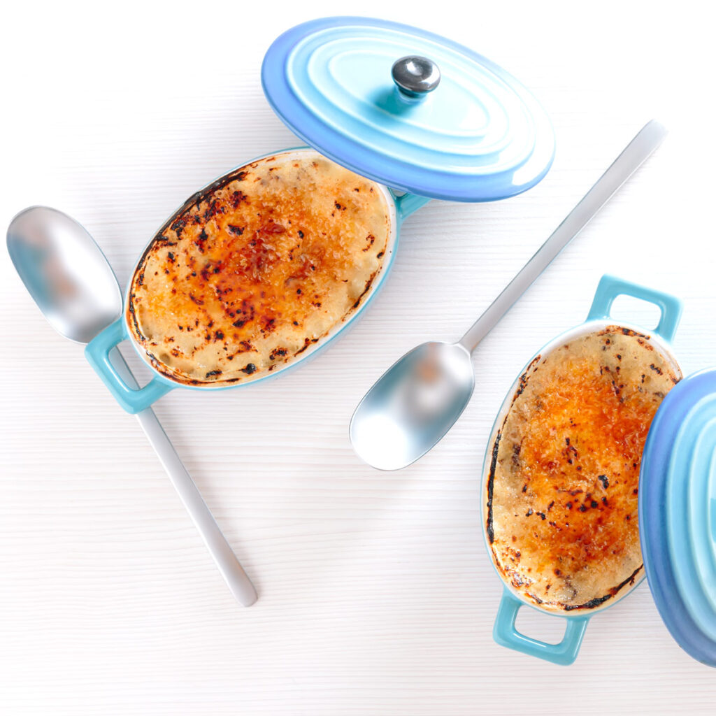InstantPot Rice Pudding Brulee Welcome to my childhood, with a twist of course this InstantPot rice pudding has a crispy crunchy Brulee coating that would have fried my childhood mind!