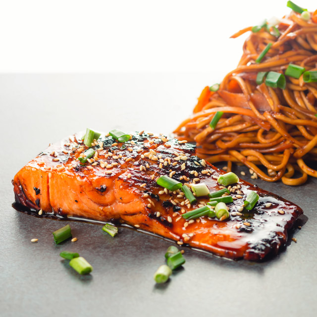 Pan Fried Teriyaki Salmon Pan fried Teriyaki Salmon is one of the most delightful and simple dishes you could ever cook, the wonderful sauce is the perfect match for the rich fish