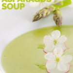 Asparagus Soup may seem a little indulgent but this cream of asparagus soup is a beautifully spring-like dish with a surprising and tasty garnish. #instantpotasparagussoup #vegatriansoup