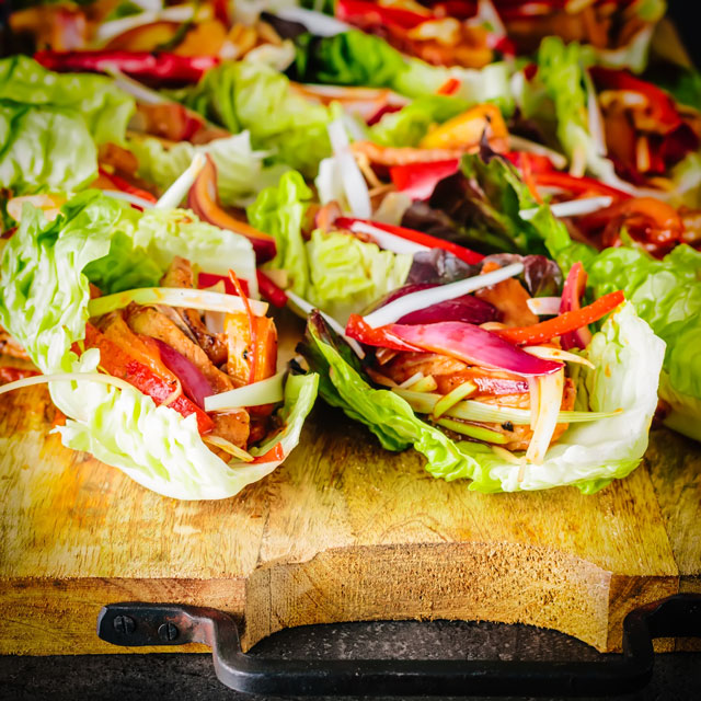 Stir Fried Spicy Pineapple Pork Lettuce Wraps These Stir Fried Stir Fried Spicy Pineapple Pork Lettuce Wraps are super quick to cook and a real crowd pleaser, 20 minutes prep and 10 minutes to cook!