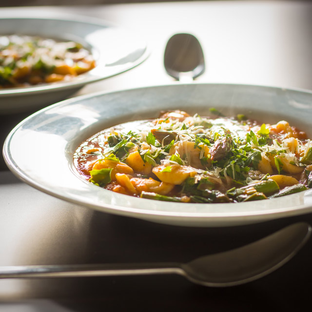 Asparagus and Pasta Soup Krumpli