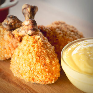 These Golden Baked Chicken Drummers are perfectly cooked and every bit as crispy as their deep fried brethren!