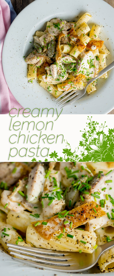 Chicken thighs provide an intense chicken flavour in this creamy lemon chicken pasta, throw in some anchovies and capers and you have a taste sensation!