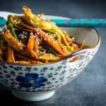 Chicken Lo Mein is a perennial takeaway favourite, my fakeaway version is fit for eating well before the delivery guy can get to you!