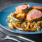 Roast pork tenderloin offers the perfect way to change up what is typically a sweet and sour stir fry dish, the pork is so tender and soft and needs just 15 minutes in the oven!