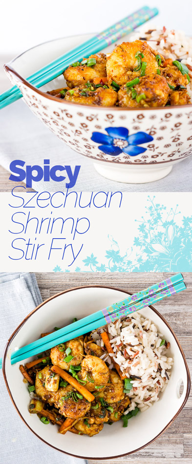 You can not beat shrimp as the king of fast food and this Spicy Szechuan Shrimp Stir Fry certainly ticks that box, 15 minutes prep and 5 minutes cooking time!