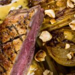 This perfectly pan fried duck breast utilises the cold pan method and is bundled with some gloriously braised endive and a sexy anchovy sauce.