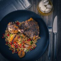 The coating on this Za'atar Chicken dish is the real star of the show the flavours of pomegranate molasses, mint and chili really are sublime!