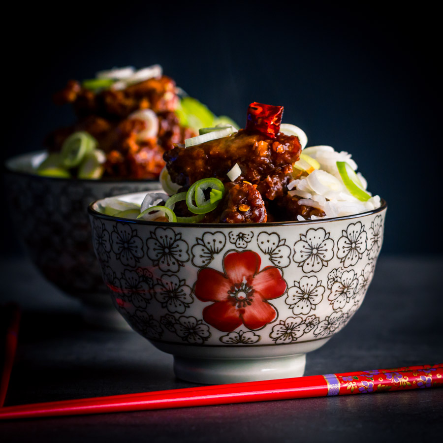 General Tso’s Chicken General Tso's Chicken is the very definition of US invented Chinese food, but one that is superb, a perfect quick and spicy fakeaway!