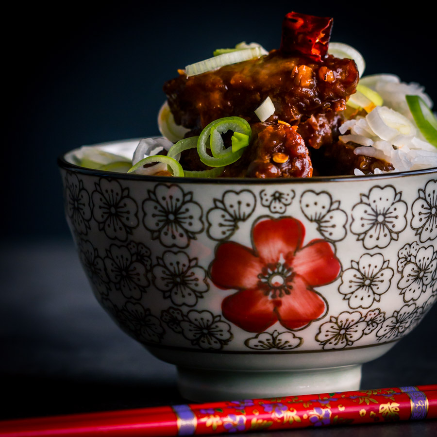 General Tso’s Chicken General Tso's Chicken is the very definition of US invented Chinese food, but one that is superb, a perfect quick and spicy fakeaway!