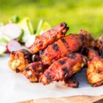 BBQ Chicken Wings are always a thing of great beauty, but the Mango Glaze on these bad boys push them right over the top and are the perfect kick-off to the BBQ Season!