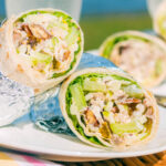 A fairly classic Waldorf salad featuring celery and apple forms the base for these picnic friendly Waldorf Salad Wraps, a fantastic summer treat!