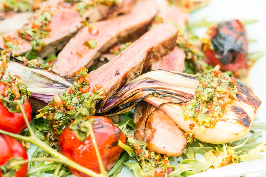 Grilled Rump Steak With Chimichurri Sauce Chimichurri Sauce is the now classic Argentine and Uruguian uncooked sauce that is the perfect accompaniment to grilled meats and in this case, rump steak!