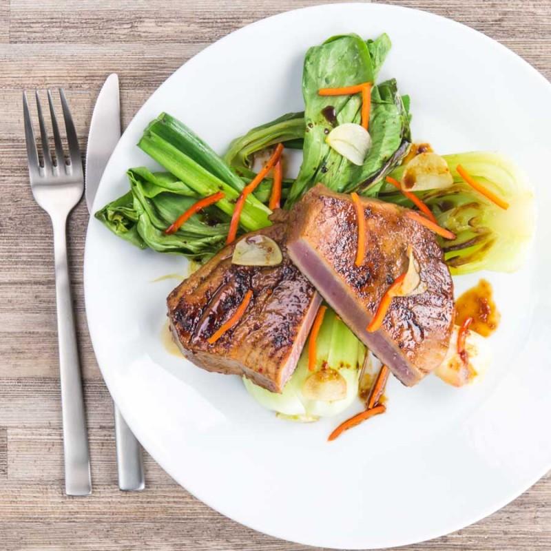 Honey and Soy Seared Tuna Steak Recipe - Krumpli