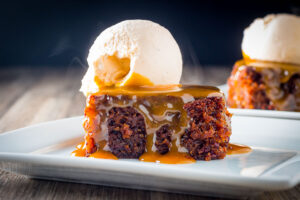 Not to be confused with a cake Sticky Toffee Pudding is an old school rib stickingly wonderful English Dessert from the late 60's early 70's.