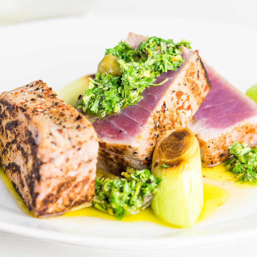 Tuna Steak With Lemon Caper Sauce-2