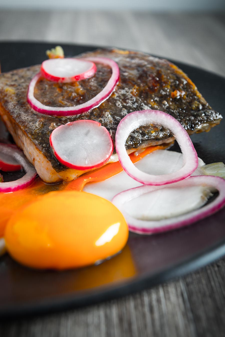 Zander or pike perch is this star of this fancy looking but deceptively simple dish served with a confit egg yolk and is ready in 30 minutes that rocks the start of spring.