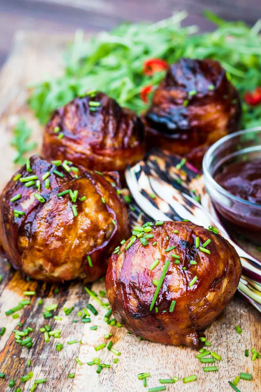 Bacon Wrapped Grilled Stuffed Onions Krumpli