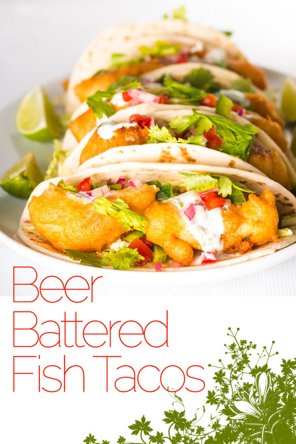 Some glorious beer battered fish tacos that are thing of great beauty, loaded with the flavours of cumin, coriander and lime!