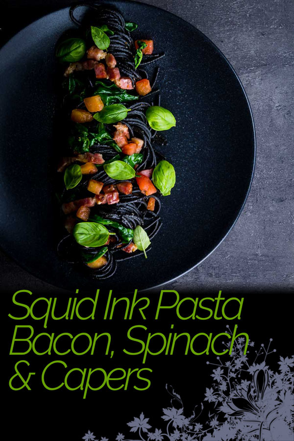Squid ink pasta is a great way of adding extra drama and flavour into simple pasta dishes, this great recipe comes together in around 20 minutes and is always a winner. #pasta #dinnerfortwo #pastarecipe #datenightfood #easyfood #fastrecipes #recipe #recipeideas #recipeoftheday