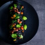 Squid ink pasta is a great way of adding extra drama and flavour into simple pasta dishes, this great recipe comes together in around 20 minutes and is always a winner.