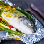 This Asian Fish En Papillote features a classic French technique with bright and vibrant Asian flavours, you cannot beat a whole sea bass cooked on the bone