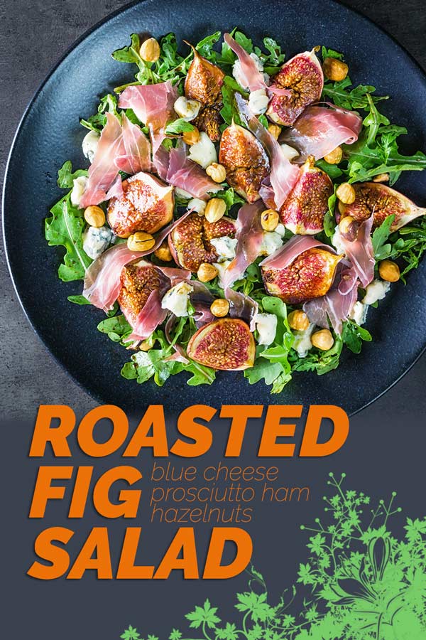 Figs are a gloriously diverse ingredient, my favourite way to eat them is in a roasted fig salad paired with wonderful blue cheese and hazelnuts! #salad #figsalad #figrecipes #freshfigs #maincoursesaladrecipe #recipe #recipeideas #recipeoftheday