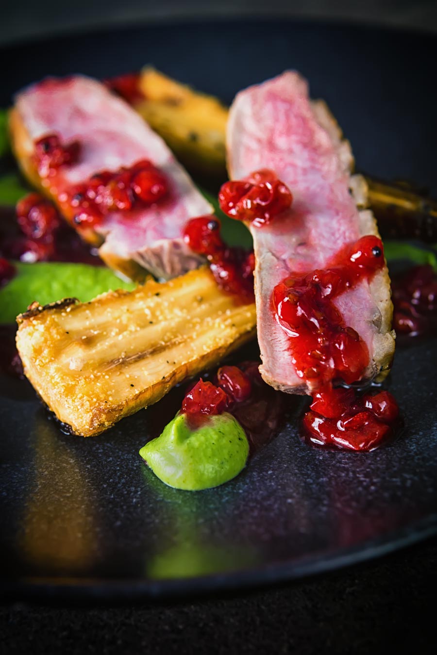 Pan Fried Duck Breast With & Honey Roast Parsnips - Krumpli