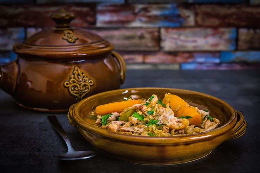 Rabbit Stew with Pearl Barley A good rabbit stew is as old school as it gets this one is delightfully frugal, packed with flavour and features the much-underused pearl barley.