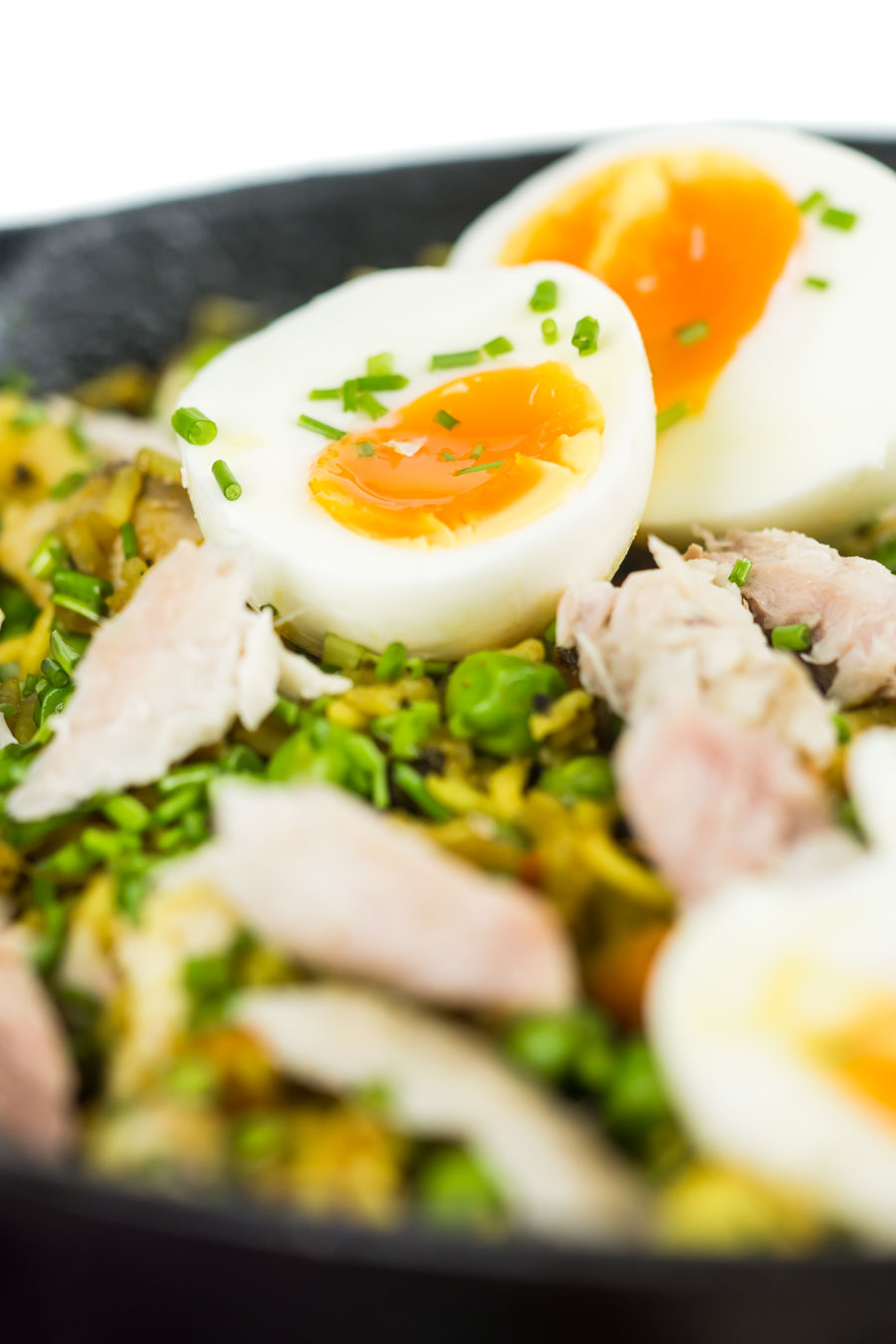 Kedgeree is an Anglo Indian dish traditionally made with smoked haddock my version uses smoked mackerel and is chock full of British Indian flavours!