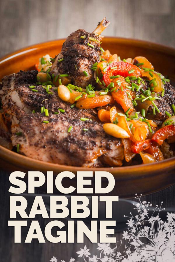 Rabbit is a beautifully lean and sustainable meat and this North African style spiced rabbit tagine is simple quick and wonderfully exotic.