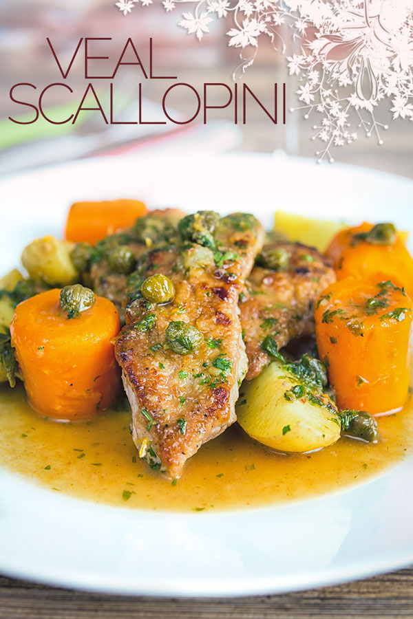This easy Veal scallopini takes a wonderful piece of veal escalope and combines it with a vibrant wine, caper and lemon sauce to create a delicious simple meal! #Italianfood #Italianrecipes #veal #vealrecipes #Piccata #Scallopini #recipe #recipeideas #recipeoftheday