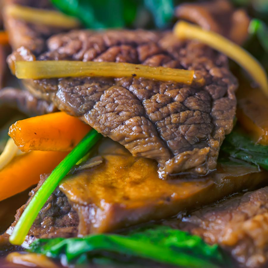 Simple ingredients get an Asian twist in this Chinese and Taiwanese influenced beef noodle soup, super quick to make and full of big flavour!