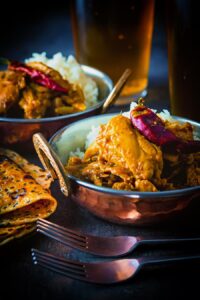 Heady with Cloves & Cinnamon this Fragrant Indian Coconut Chicken Curry packs a punch of chili to get the blood racing, which of course you could tone down