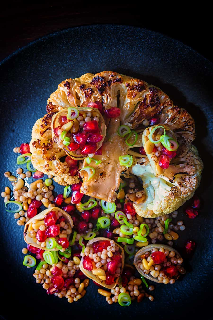 Cauliflower is my favourite winter vegetable and this exotic 'Persian' influenced Roasted Cauliflower Steak light and bright break from winter and makes for a fantastic complete vegan meal!