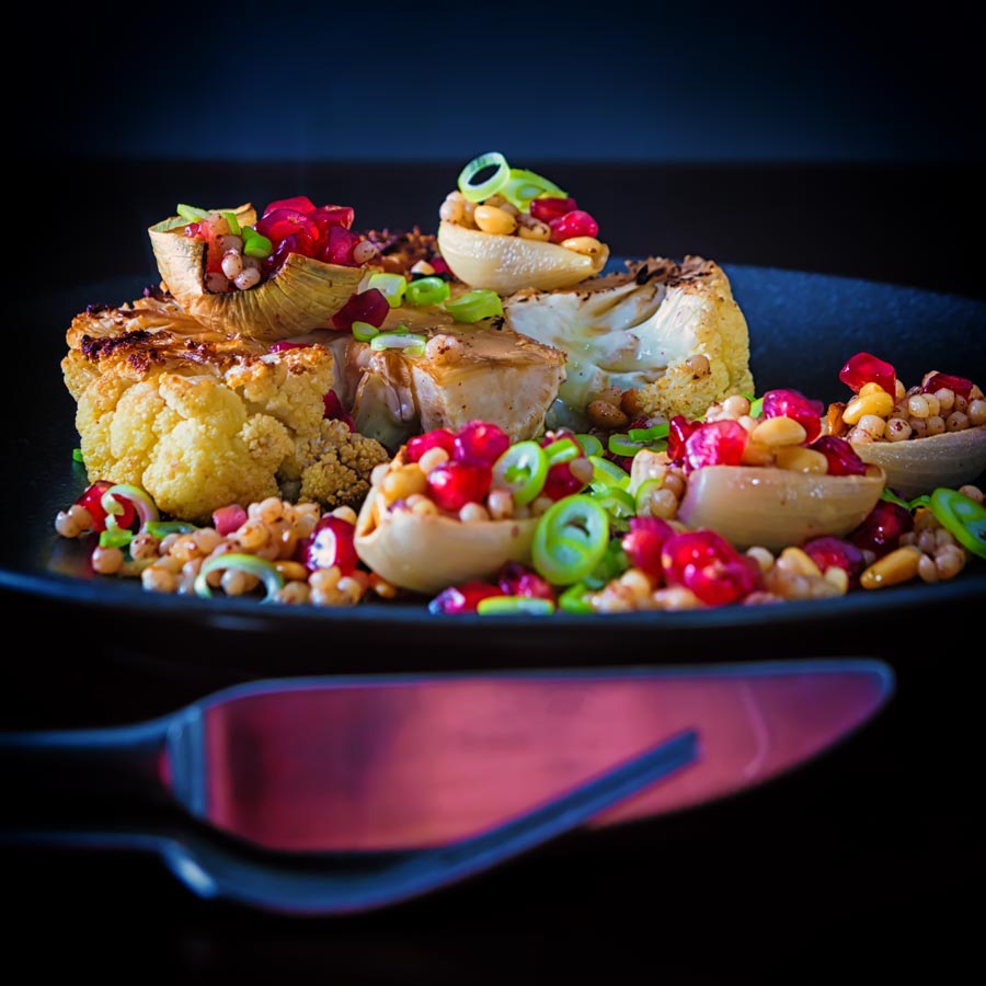 Cauliflower is my favourite winter vegetable and this exotic 'Persian' influenced Roasted Cauliflower Steak light and bright break from winter and makes for a fantastic complete vegan meal!