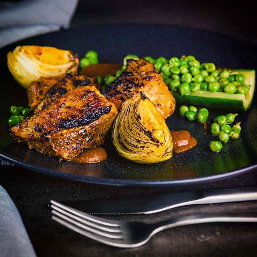 Indian Duck Curry With Seared Cucumber and Peas | Krumpli