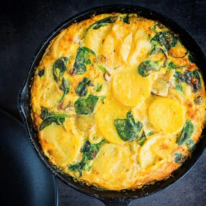 Call it what you will, potato frittata, Spanish omelette, tortilla española or even tortilla de patatas you still have a great base for the most simple and frugal of meals, this one uses smoked trout and capers to push it over the edge!