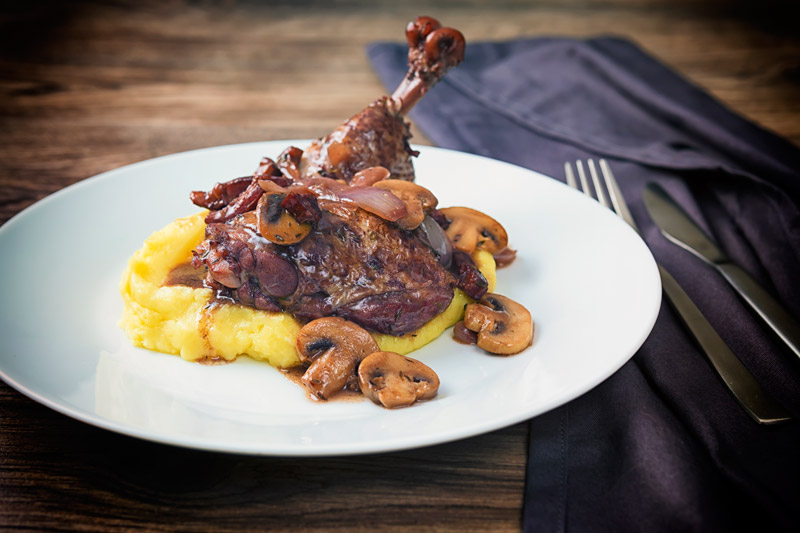 Coq Au Vin, or Chicken (well Rooster) with Wine is a wonderfully humble, rustic and gloriously classic French comfort food treat for winter.