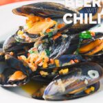 The ingredient list for these Beer Steamed Mussels make me go all 'Sound of Music', they are very much a list of my favourite things! I LOVE this recipe!