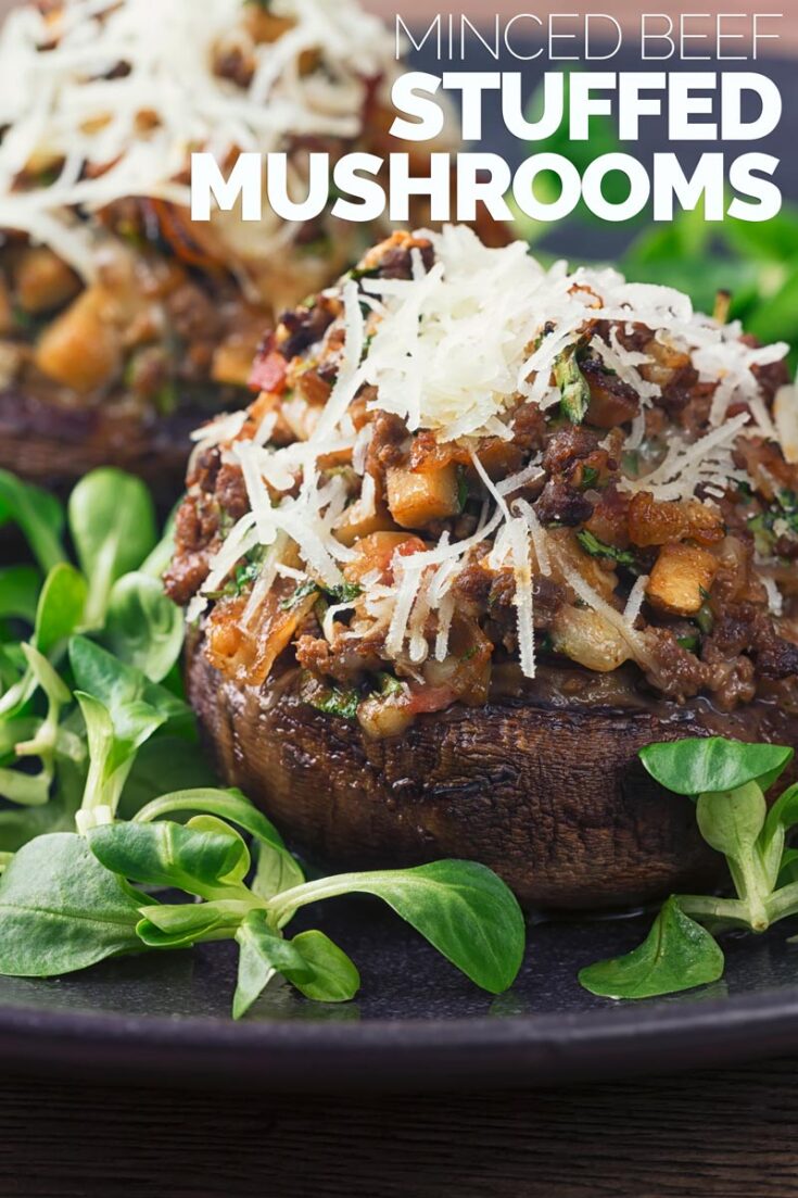 Stuffed Mushrooms with Mince Beef Recipe - Krumpli