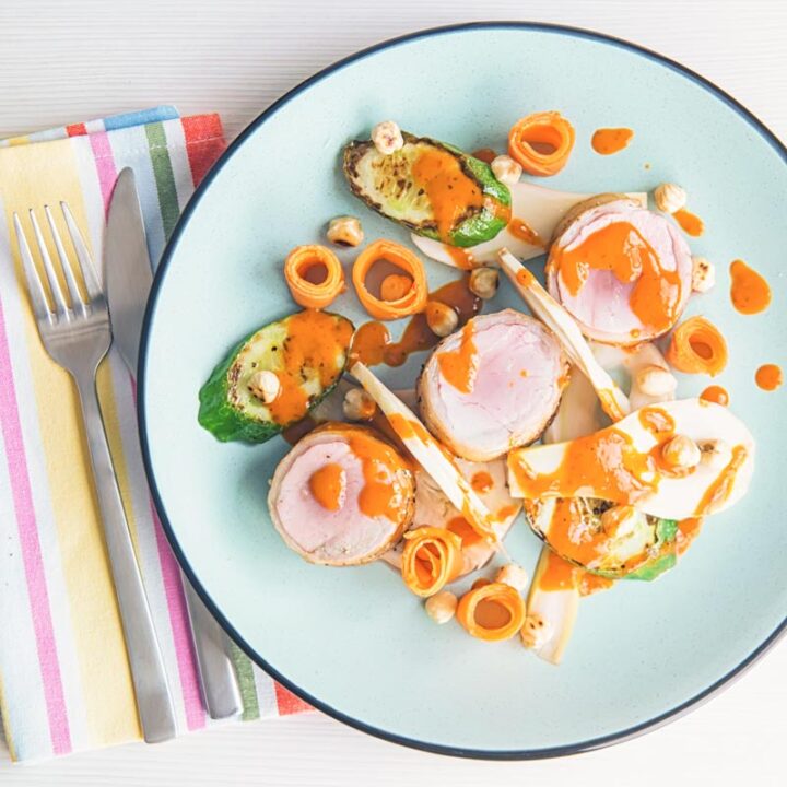 Pork Tenderloin with Pickled Fennel and Carrots