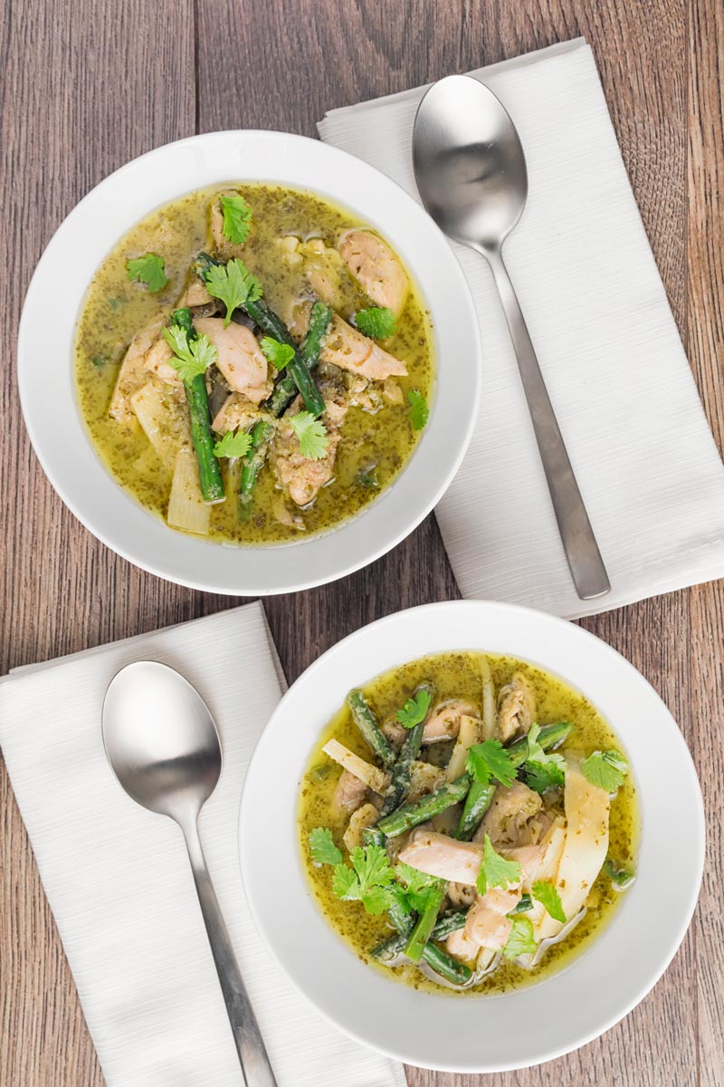 Thai Green Chicken Curry Quick and Easy - Krumpli
