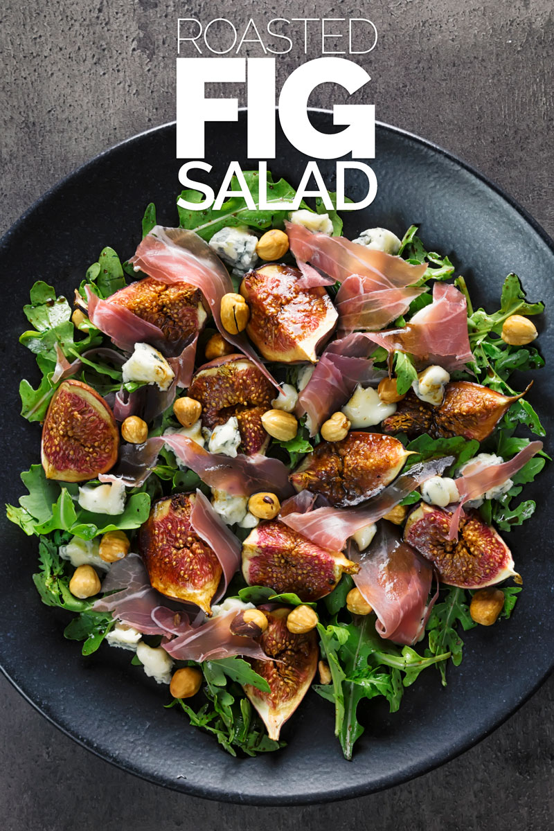 Roasted Fig Salad With Blue Cheese and Hazelnuts Krumpli