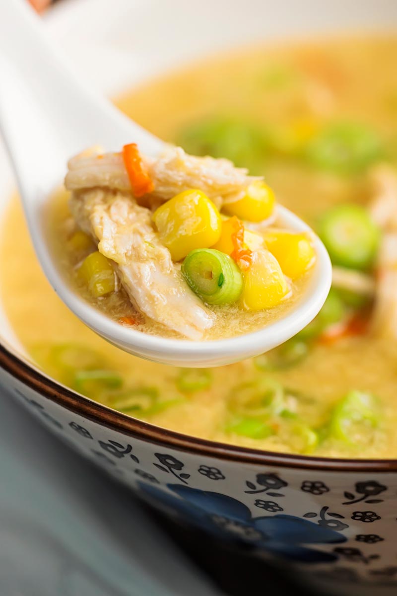 Chicken and Sweetcorn Soup Chinese Style | Krumpli