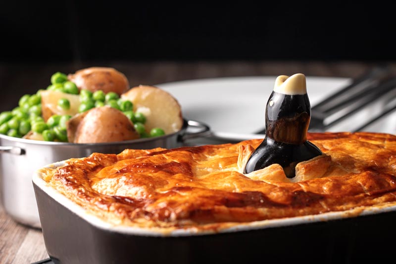 Pork and Apple Pie with Cider Sauce Krumpli