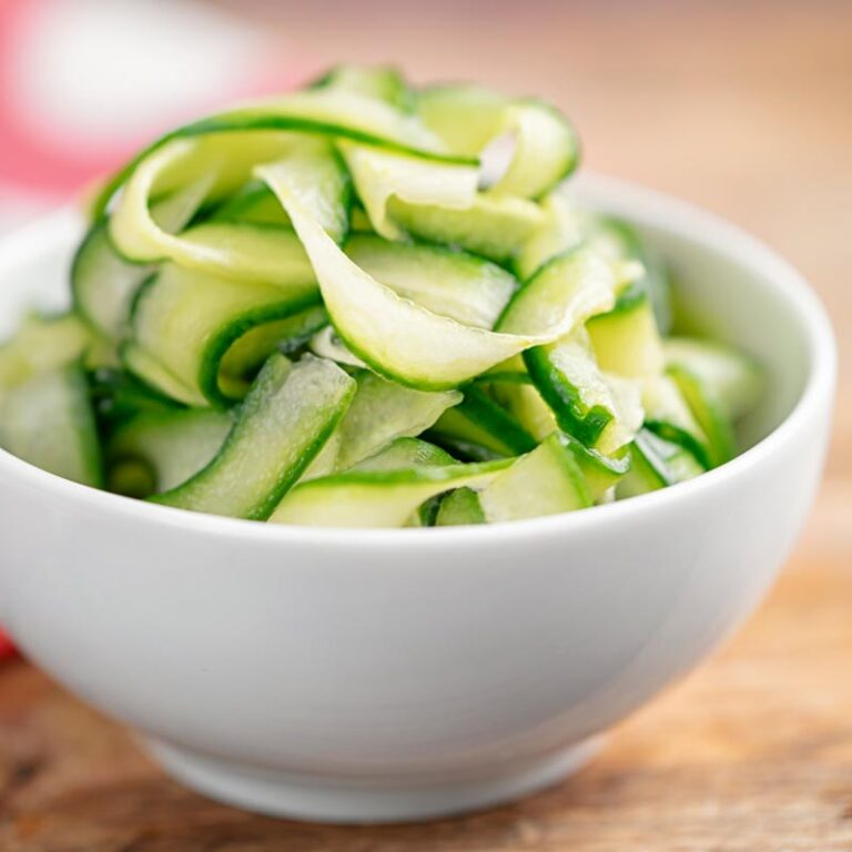 Quick and Easy Pickled Cucumber Ribbons - Krumpli